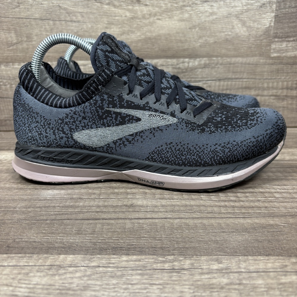 Brooks Bedlam Black Gray Womens US Size 8.5 EUR 40 1202721B049 Running Shoes